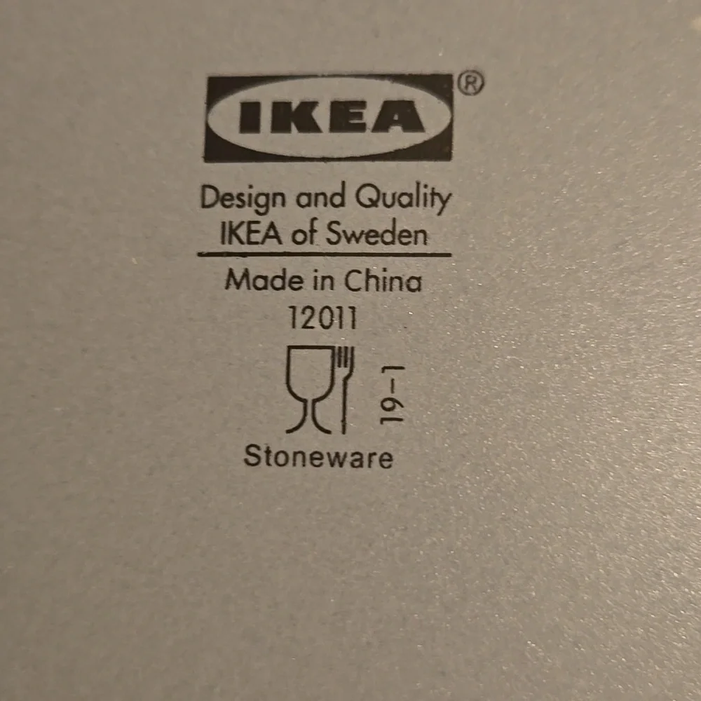 IKEA Stoneware Dinner Plates Set of 2